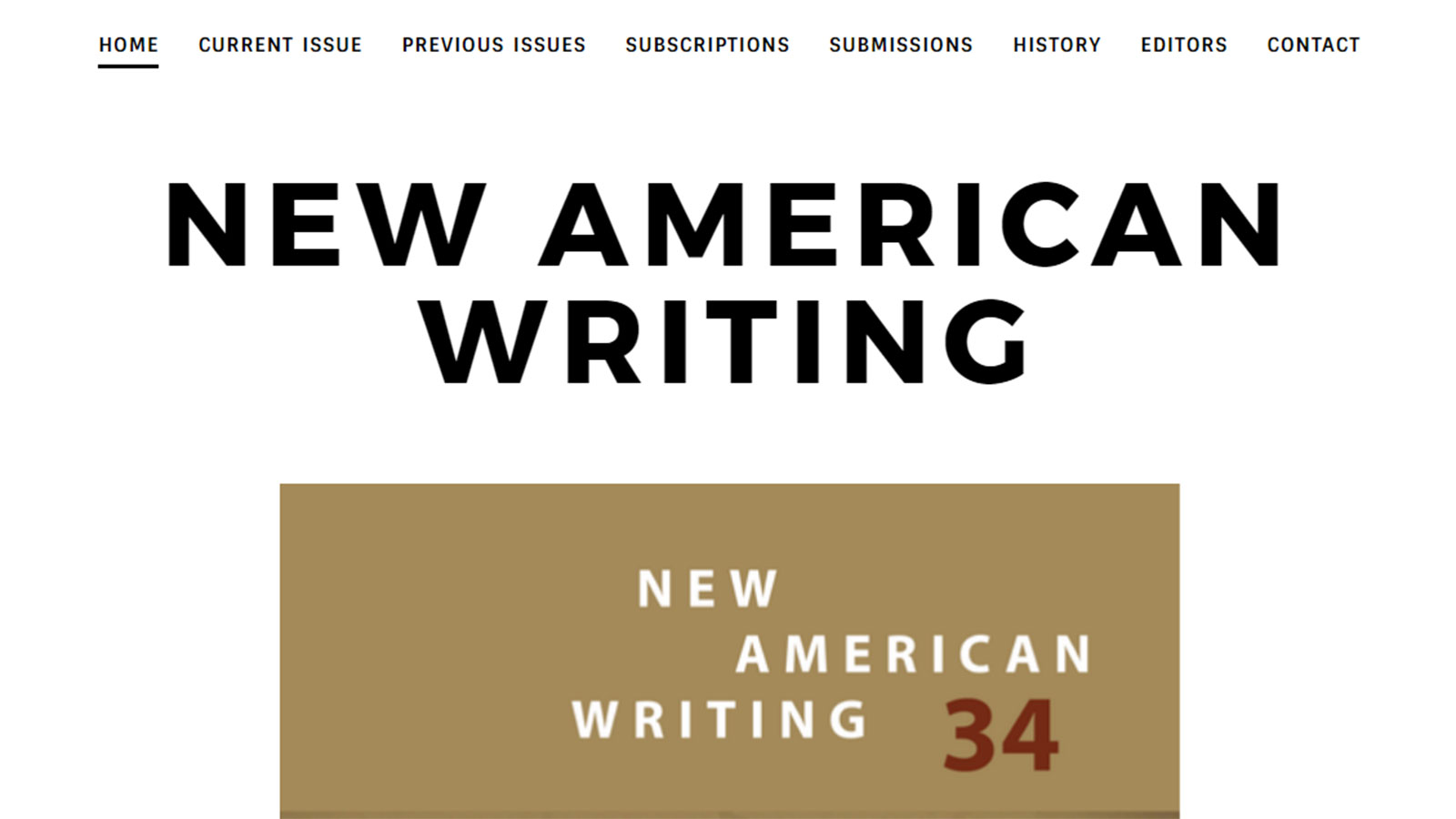 new american writing