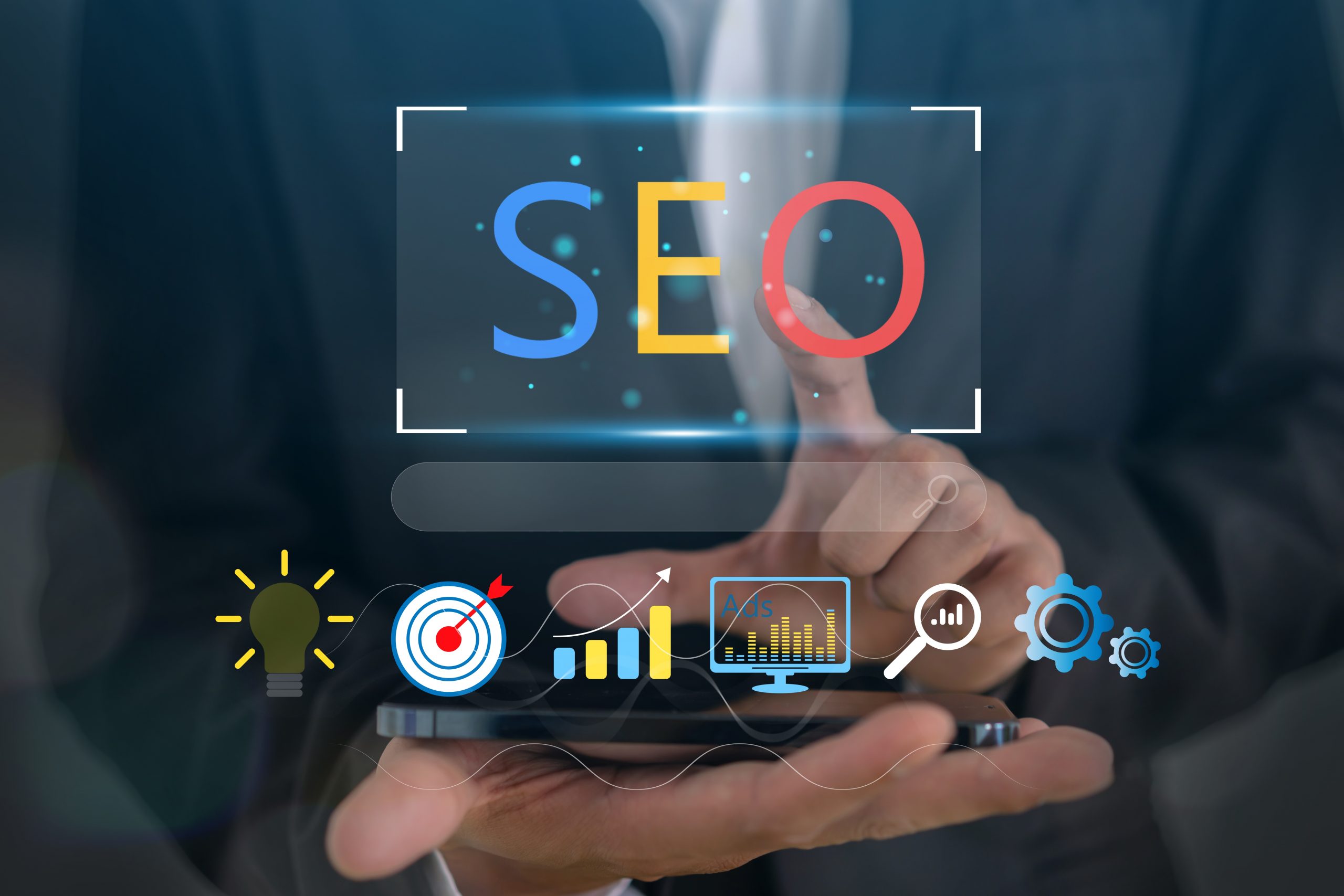 Human,With,Search,Engine,Optimization,Seo,Networking,Concept,,Searching,Browsing