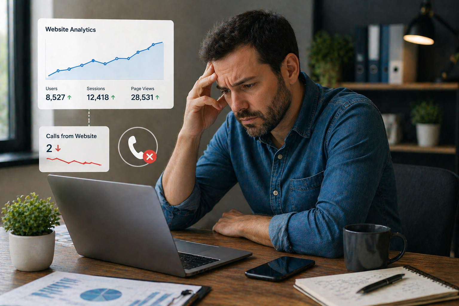 Website Traffic But No Calls Here Is Why